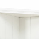 75.25'' Tall Display Cabinet and Two Triangle Sided Bookshelves, 69.25'' Wide Retro Style Wall Suit with Glass Doors, for Hallways, Living room, Office, Studio or Workspace - White