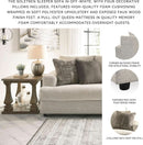 Soletren Premium Chenille Queen Sofa Sleeper White