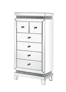 Lotus - Cabinet - Mirrored, Faux Ice Cube Crystals