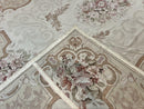 10x14 Aubusson Rug, Wool Handmade Vintage Carpet, French European Design, Elegant
