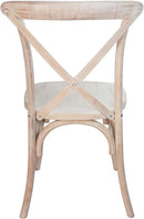 2 Pack Lime Wash X Back Dining Chairs Stackable For Banquet Hall And Dining Room Areas