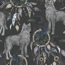 Dark Wallpaper with Wolves