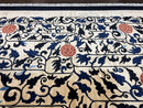 Antique Chinese Peking Rug 10x14, Beige Black, Handmade Wool Art Deco Carpet