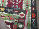 3' 8" X 5' Vintage Turkish Kilim Handmade Flat Weave Wool Rug Veg Dyes