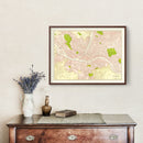 Vintage Map of Pittsburgh, Pennsylvania 1912