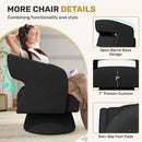 Black ThreeSixty 360 Swivel Armchair Premium Collection