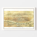 Vintage Map of St. Louis, Missouri 1874