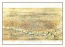 Vintage Map of St. Louis, Missouri 1874