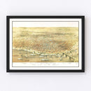 Vintage Map of St. Louis, Missouri 1874