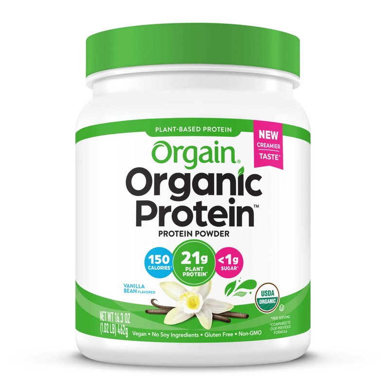 Orgain Organic Plant-Based Protein Powder - Sweet Vanilla Bean (2.03 Lbs)