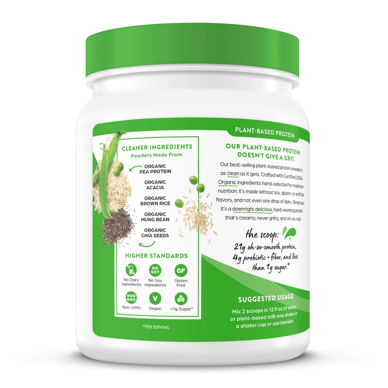 Orgain Organic Plant-Based Protein Powder - Sweet Vanilla Bean (2.03 Lbs)