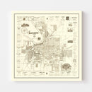 Vintage Map of Montgomery, Alabama 1899
