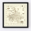 Vintage Map of Montgomery, Alabama 1899