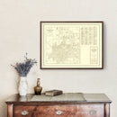 Vintage Map of Phoenix, Arizona 1935