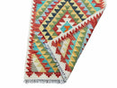 Small Kilim Rug 2x3 Colorful Turkish Kilim Accent Rug New Flatweave Wool Kilim Chobi Kilim Diamond Zigzag Playroom Rug