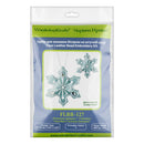 Bead embroidery kit on artificial leather Snowflake Christmas Ornament FLBB-127