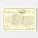 Vintage Map of Vallejo, California 1868