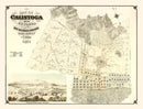Vintage Map of Calistoga, California 1871