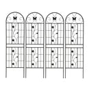 2 Pack Metal Garden Trellis 71' x 19.7' Rustproof Trellis for Climbing Plants Outdoor Flower Support Black