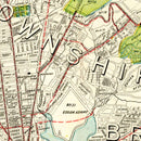 Vintage Map of Berkeley, California 1899