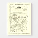 Vintage Map of San Jose, California 1899