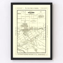 Vintage Map of San Jose, California 1899