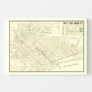 Vintage Map of Santa Barbara, California 1916