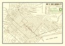 Vintage Map of Santa Barbara, California 1916