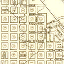 Vintage Map of Santa Barbara, California 1920