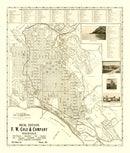 Vintage Map of Santa Barbara, California 1920