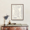 Vintage Map of San Luis Obispo, California 1920