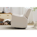 29.5'' Wide Wingback Swivel Rocker Recliner Chair, Glider Rocker Recliner, Rocking Chair Nursery for Living Room Bedroom Apartment,Linen,Beige