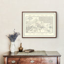 Vintage Map of Palo Alto, California 1920