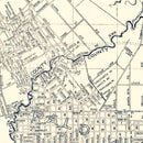 Vintage Map of Palo Alto, California 1920