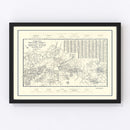 Vintage Map of Palo Alto, California 1920