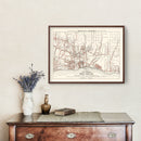 Vintage Map of Montecito, California 1924