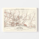 Vintage Map of Montecito, California 1924
