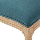Phinnaeus Fabric Dining Chairs Set Dark Teal Two Piece