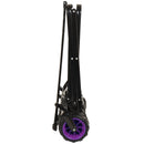 360° Rotating Rear Wheel Heavy-Duty Folding Wagon – Multi-Use Garden Cart with All-Terrain Wheels, Dual-Color (Black & Purple) Design for Camping, Beach, Picnic & Outdoor
