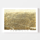 Vintage Map of Utica, New York 1873