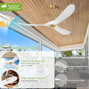 52 Inch Ceiling Fan With Remote DC Motor Indoor Outdoor Use