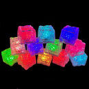 REVO Multi Color 8 Mode LED Light Up Ice Cube | One cube makes 7 colors | 12 pack