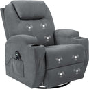 Rocking Recliner Chair With Massage USB Port For Living Room