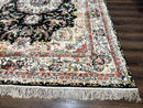 Silk Indian Kashmiri Rug 9x12, Vintage Hand Knotted Carpet