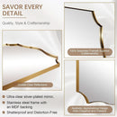 Stainless Steel Wall Mount Vanity Mirror 22x30 Asymmetrical Frame