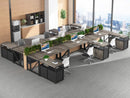 L Shaped Desk With Drawer Cabinet And Lateral File Cabinet 63 Inch Gray