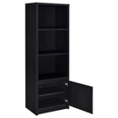 Winfield 3-shelf Media Tower Entertainment Pier Black