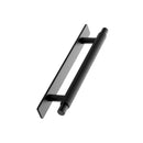 Knurled Backplate "Manor" Matte Black Cabinet Knobs and Drawer Pulls