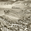 Vintage Map of Valley Falls, New York 1887