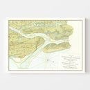 Vintage Map of St. Augustin Harbor, 1780